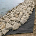 8oz RP8 non-woven geotextile being used as rip-rap for great lakes coastal erosion